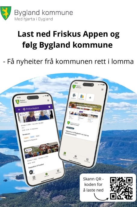 Lenkje til artikkel: Retningslinjer for Friskus aktivitetskalender i Bygland kommune